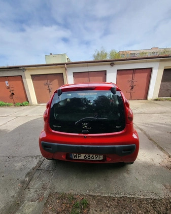 Peugeot 107 cena 8900 przebieg: 104500, rok produkcji 2010 z Płock małe 79